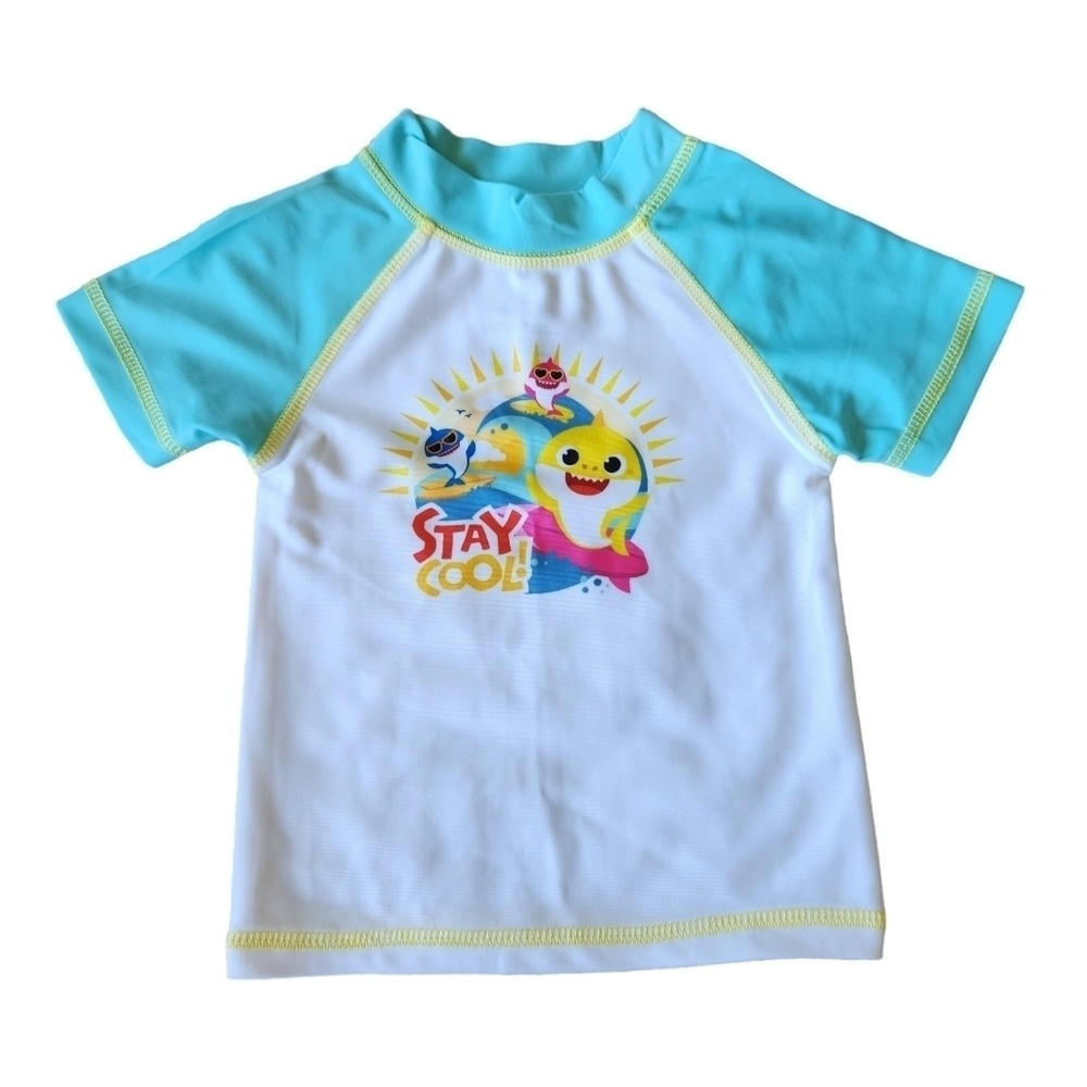 Pink Fong Nickelodeon baby shark rashguard